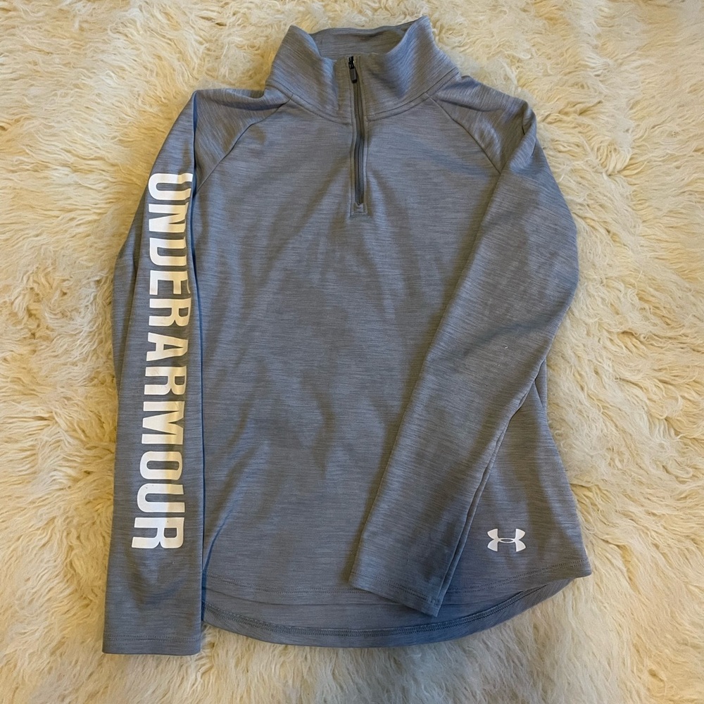Under Armour long sleeve quarter zip, youth size large